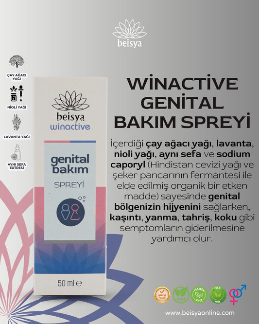 Beisya Winactive Genital Bakım Spreyi 50 ml