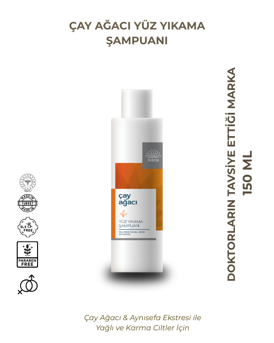 Beisya Çay Ağaçlı Yüz Yıkama Şampuanı 150 ml