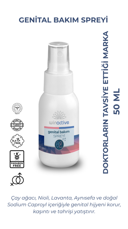 Beisya Winactive Genital Bakım Spreyi 50 ml