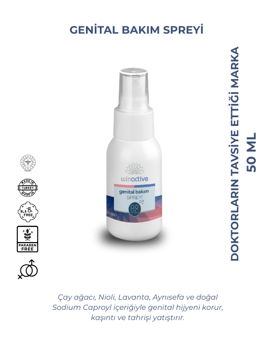 Beisya Winactive Genital Bakım Spreyi 50 ml