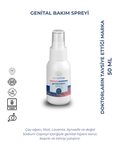 Beisya Winactive Genital Bakım Spreyi 50 ml