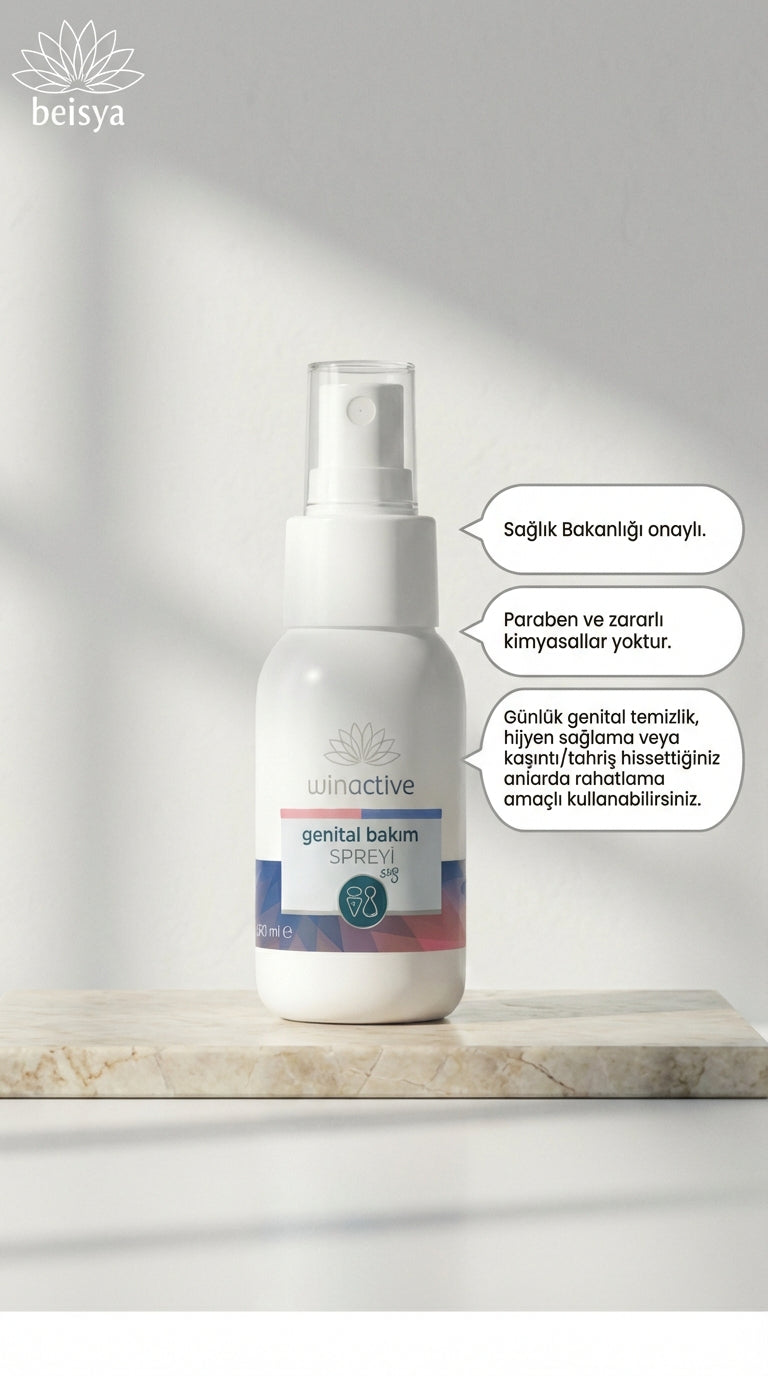 Beisya Winactive Genital Bakım Spreyi 50 ml