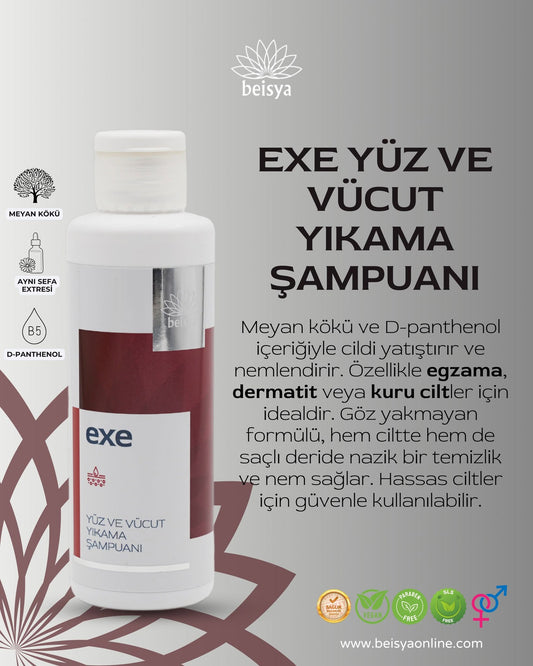 Beisya Exe Yüz Ve Vücut Şampuanı 150 ml