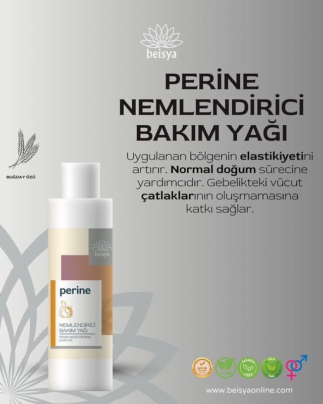 Beisya Perine Nemlendirici Bakım Yağı 150 ml